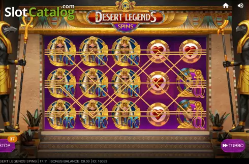 Win Screen 2. Desert Legends Spins slot