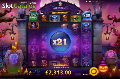 Free Spins 2. Nightmare Family Megaways slot