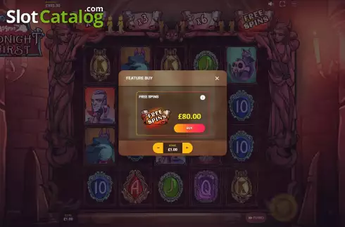 Buy Feature Screen. Midnight Thirst Deadspins slot