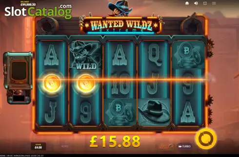 Win Screen 3. Wanted Wildz Extreme slot