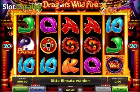 Ecran4. Dragons Wildfire slot