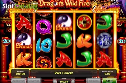 画面5. Dragons Wildfire カジノスロット