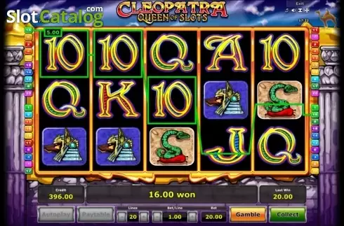 Скрин5. Cleopatra Queen of Slots (Mazooma) слот