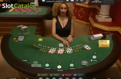 Game screen 2. Malta Blackjack slot