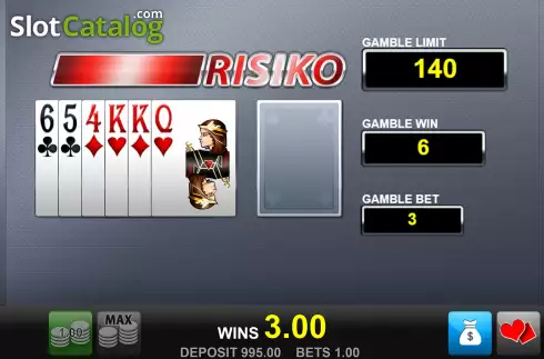 Double Up Risk Game Screen. Hexen Kessel slot