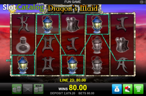 Win Screen 4. Dragon’s Maid slot