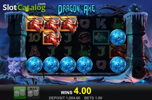 Win Screen 2. Dragon's Axe slot