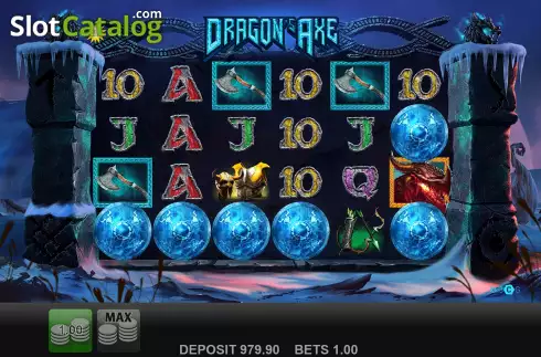 Free Spins Win Screen. Dragon's Axe slot