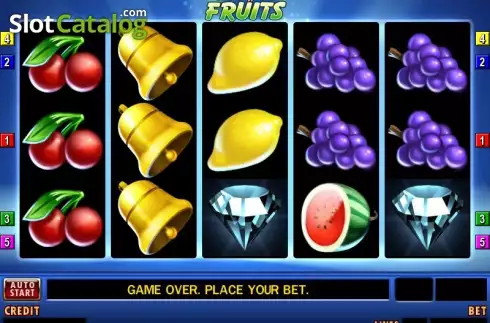 Bildschirm3. Cash Fruits Wild slot