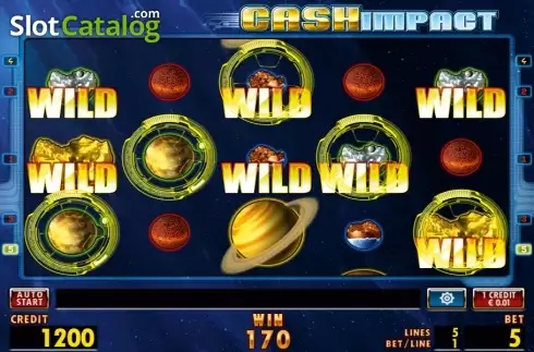 Wild Win screen. Cash Impact HD slot