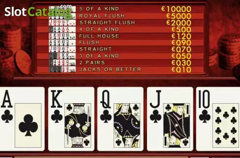 画面3. Classic Poker カジノスロット