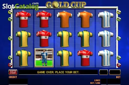 Reels screen. Gold Cup (Merkur) slot