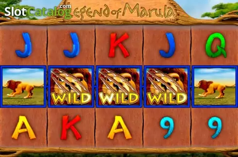 Bildschirm3. Legend of Marula slot
