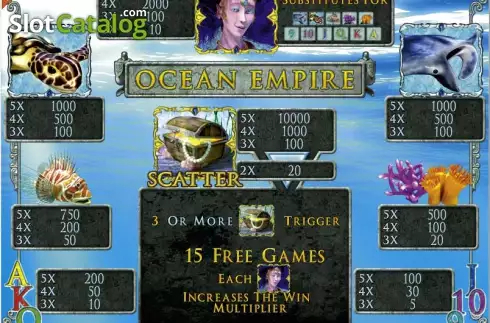 Bildschirm2. Ocean Empire slot