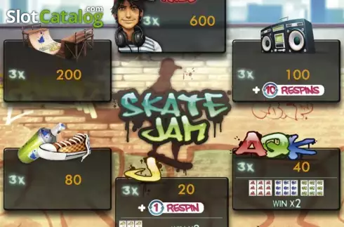 Screen2. Skate Jam slot