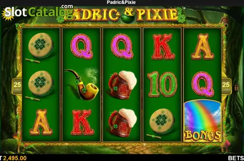 Bildschirm2. Padric & Pixie slot