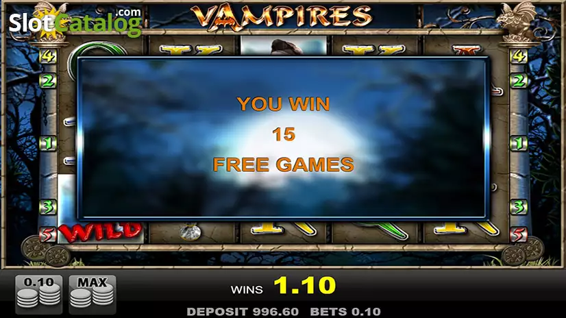 Vampires Free Spins Feature