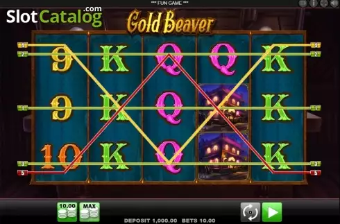 Reels screen. Gold Beaver slot