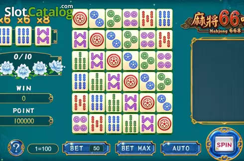Game screen. Mahjong 668 slot