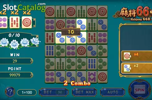 Win screen. Mahjong 668 slot