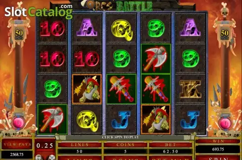 Bildschirm8. Orc's Battle slot