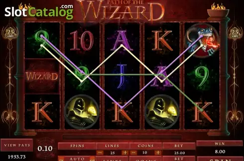 Screen9. Path of the Wizard slot