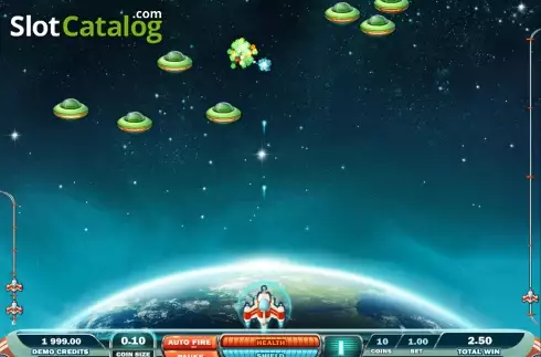 Bildschirm7. Max Damage and the Alien Attack slot