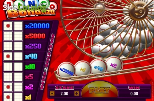 Game Screen. Bingo Bonanza slot