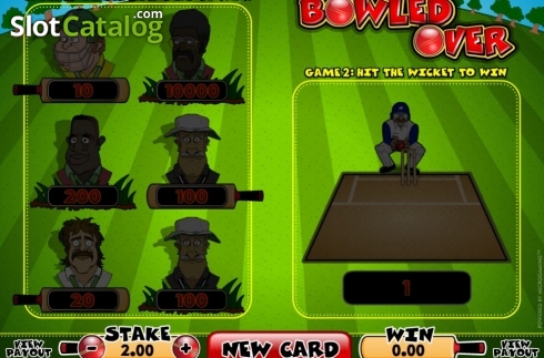 Game Screen. Bowled Over (Microgaming) slot