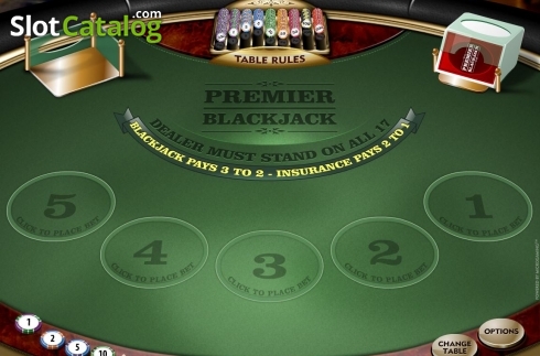 画面2. Premier Euro Blackjack MH (プレミア・ユーロ・ブラックジャックMH) カジノスロット
