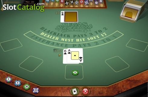 Game Screen. Vegas Downtown Blackjack Gold slot