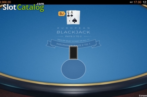 Game Screen 3. European Blackjack (Switch Studios) slot