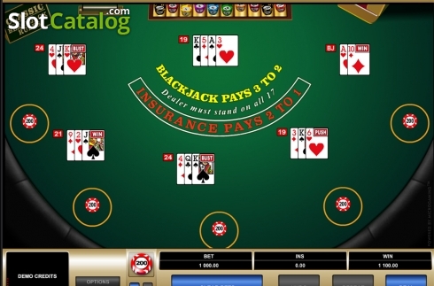 Game screen 2. Bonus Blackjack (Games Global) slot