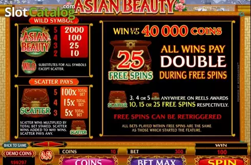 Bildschirm3. Asian Beauty slot
