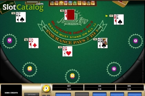 Game Screen 2. Atlantic City Blackjack MH Gold slot