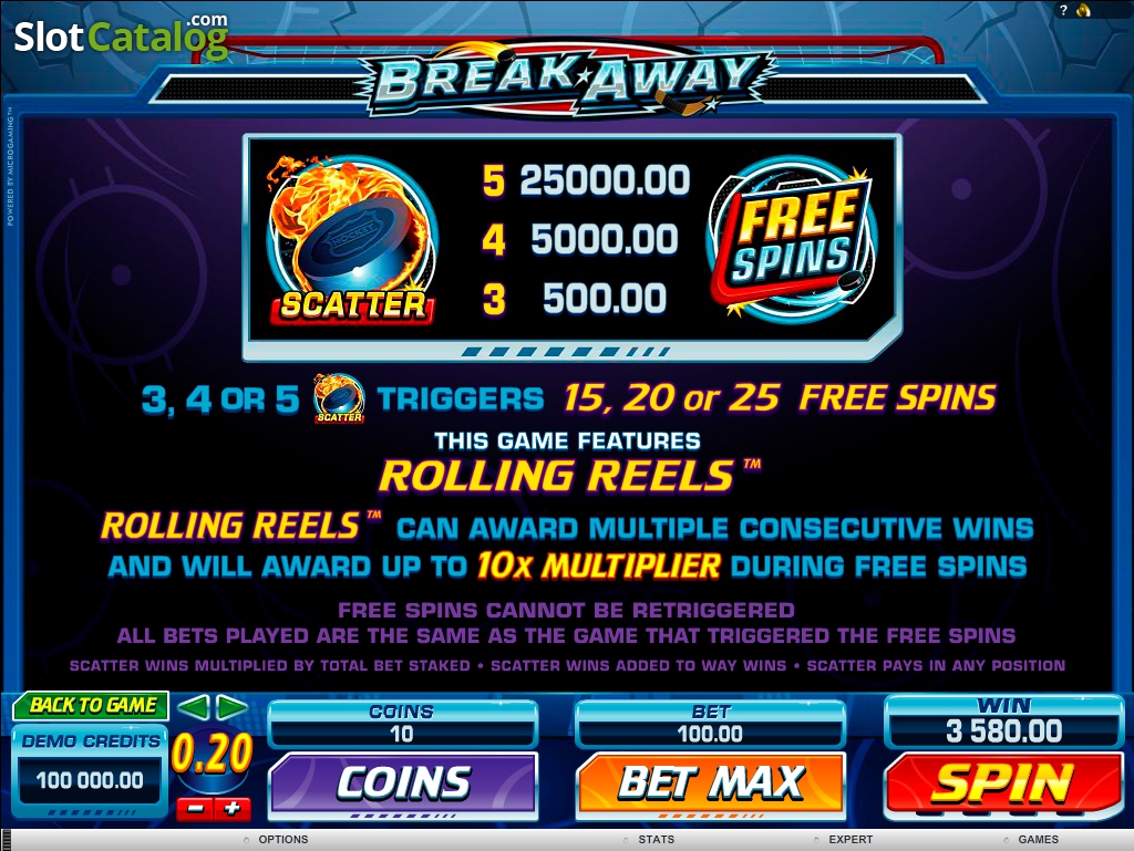 Breakaway игровой автомат мобильное казино онлайн kazinonadengi3 com