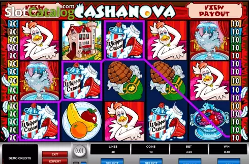 Bildschirm6. Cashanova slot