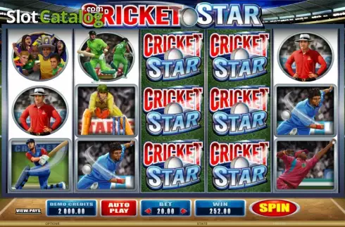 Ekran4. Cricket Star yuvası