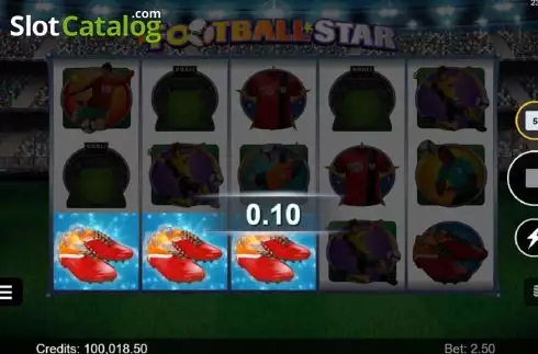 画面5. Football Star (Microgaming) (フットボール・スター(Microgaming)) カジノスロット