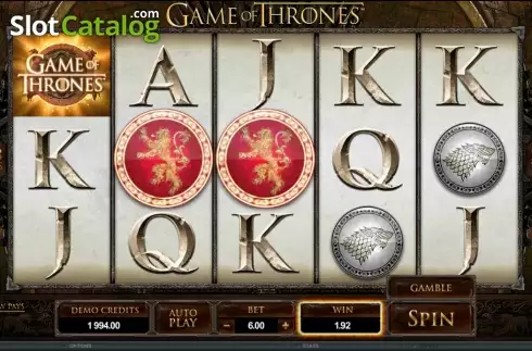 Captura de tela8. Game of Thrones 243 Ways slot