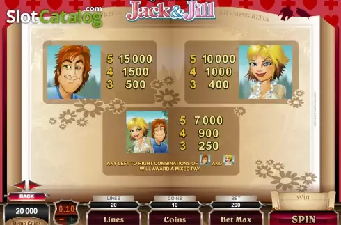 Bildschirm3. Jack & Jill slot