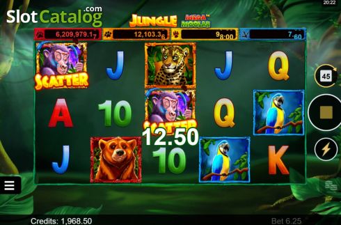 Win Screen 1. Jungle Mega Moolah slot