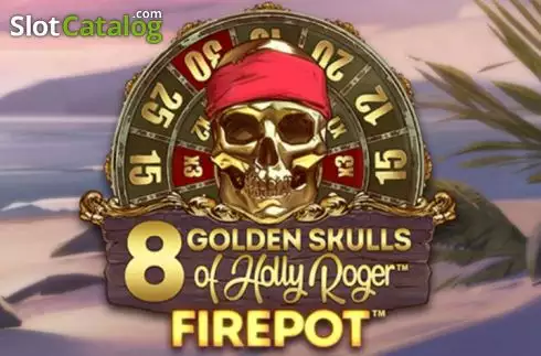 8 Golden Skulls of Holly Roger Machine à sous