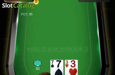 Game screen. Hold Em Poker 3 slot
