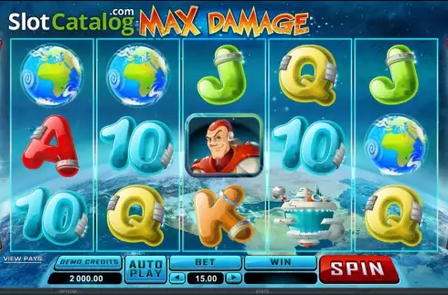 Bildschirm5. Max Damage slot