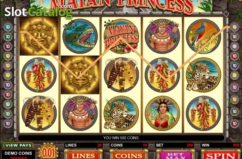 Bildschirm8. Mayan Princess slot