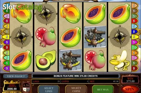 Schermo5. Age of Discovery (Microgaming) slot