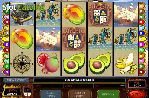 Scatter win screen. Age of Discovery (Microgaming) slot