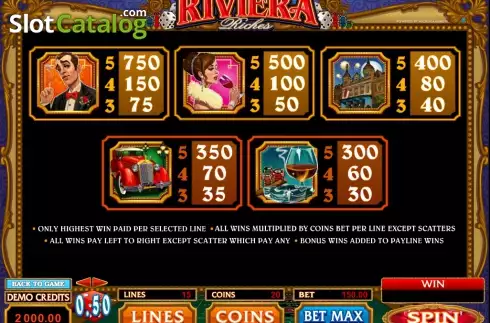 Captura de tela4. Riviera Riches slot