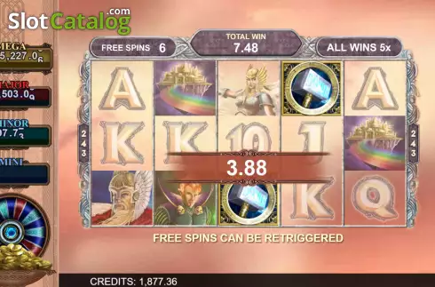 Free Spins 3. Thunderstruck II Mega Moolah slot